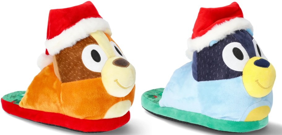 two bluey holiday slippers