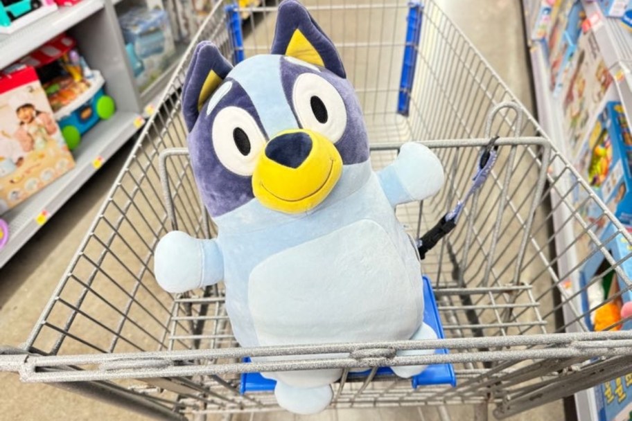 bluey squishmallow in cart in store