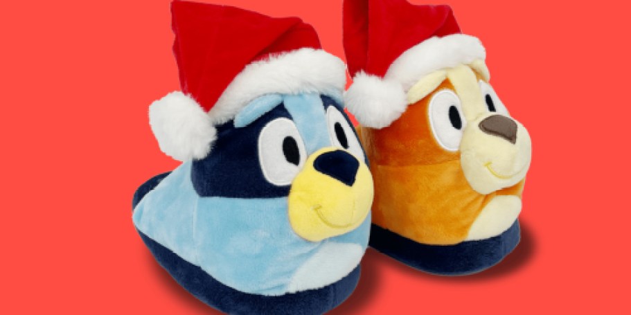 Bluey Holiday Slippers Only $9.98 on Walmart.com (Regularly $20)