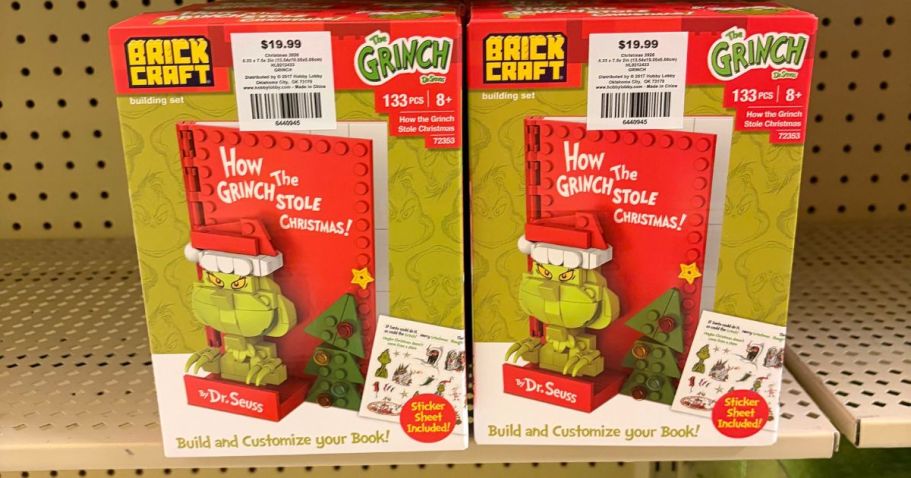 We Spotted New Grinch Building Bricks at Hobby Lobby!