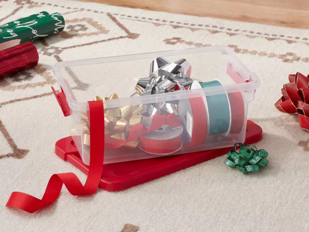 Target Holiday Storage Sale | Totes & Wrapping Paper Boxes from $3!