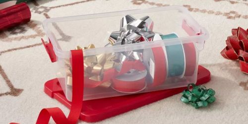 Target Holiday Storage Sale | Totes & Wrapping Paper Boxes from $3!