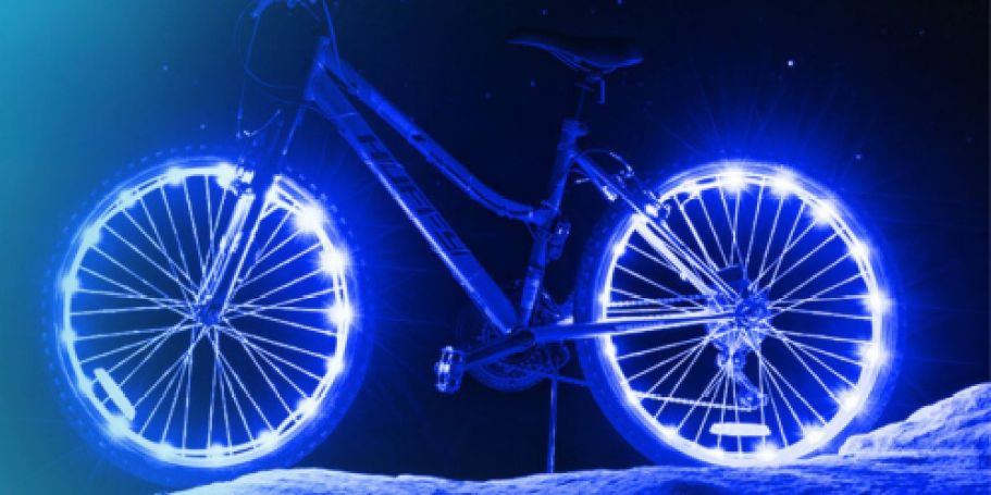 LED Bike Wheel Lights from $8.49 on Amazon | Available in 13 Colors!