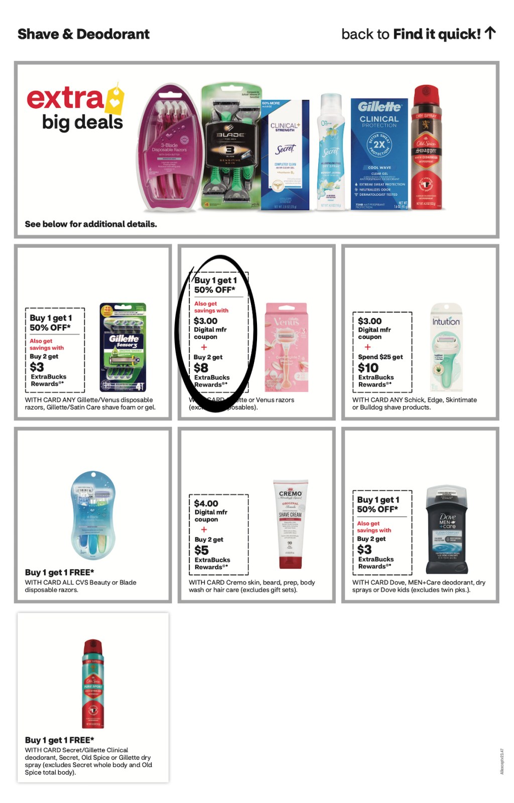 page from CVS ad