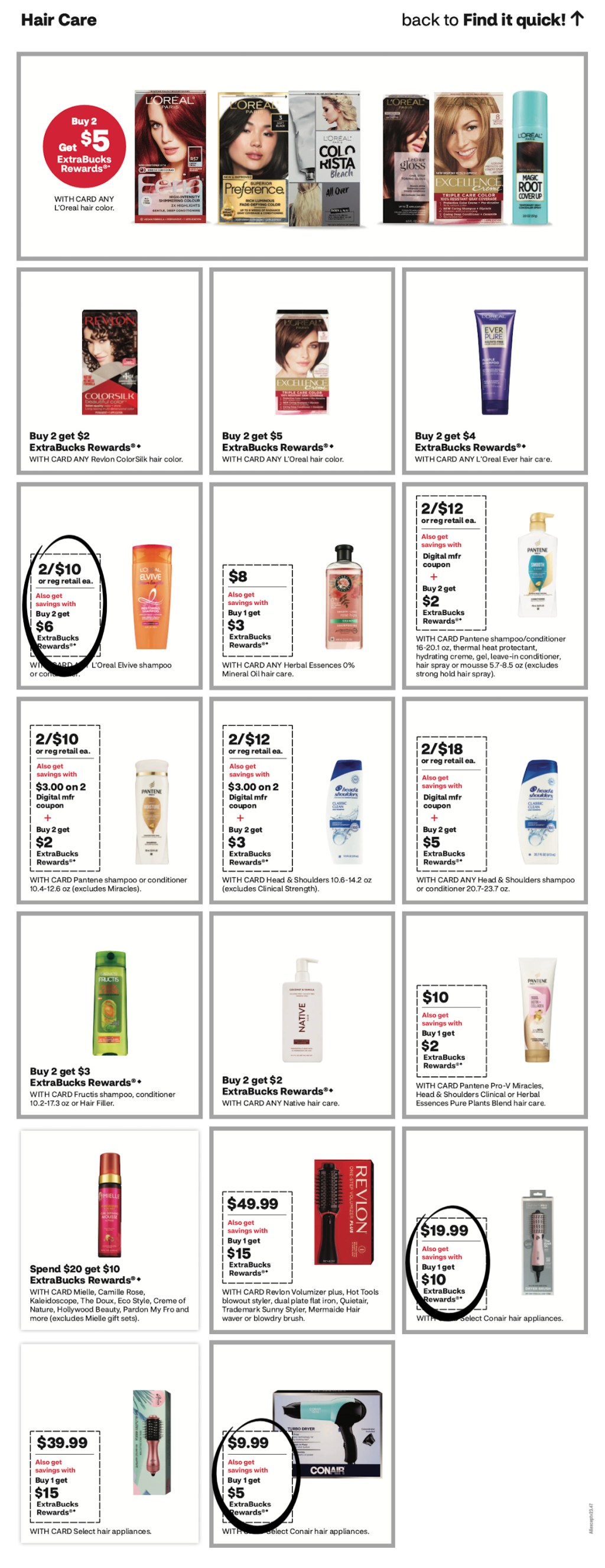 page from CVS ad