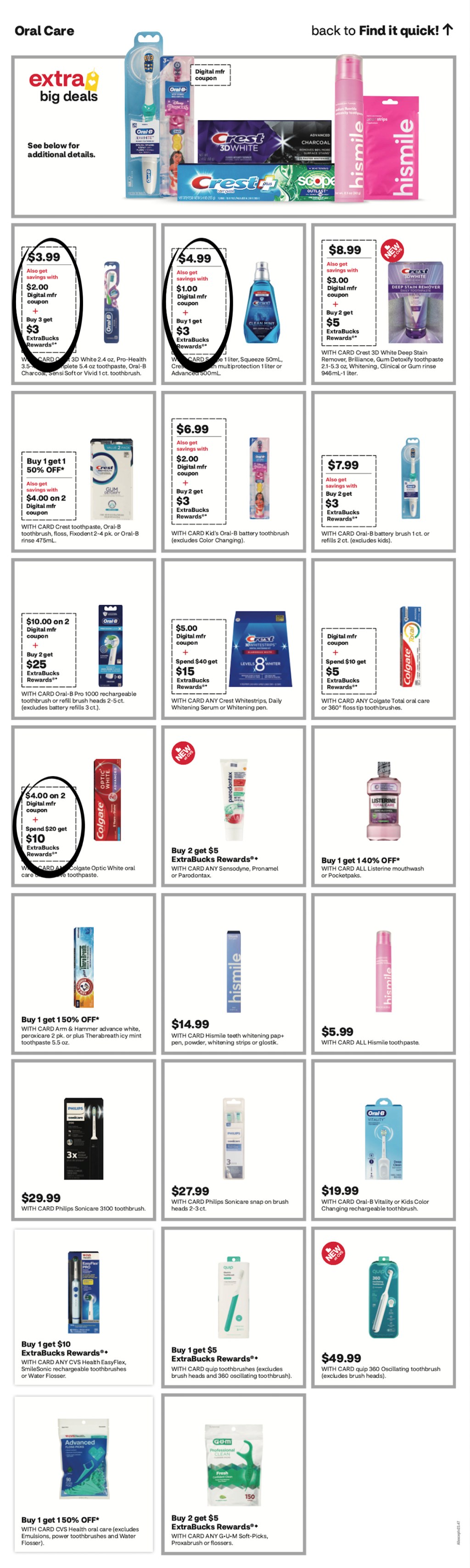 page from CVS ad
