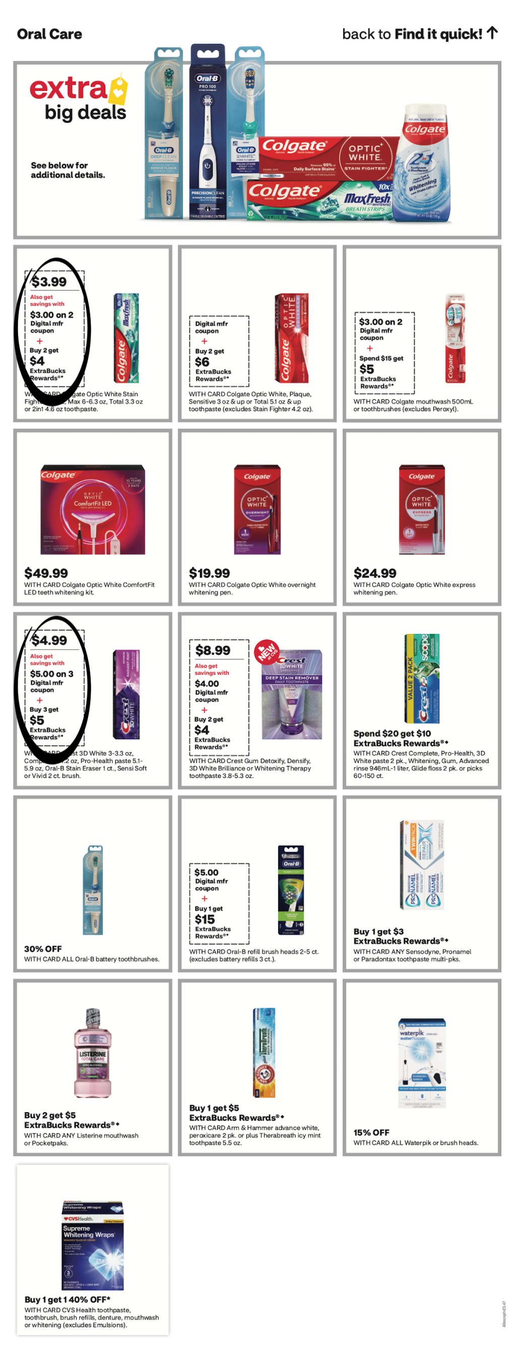 page from CVS ad