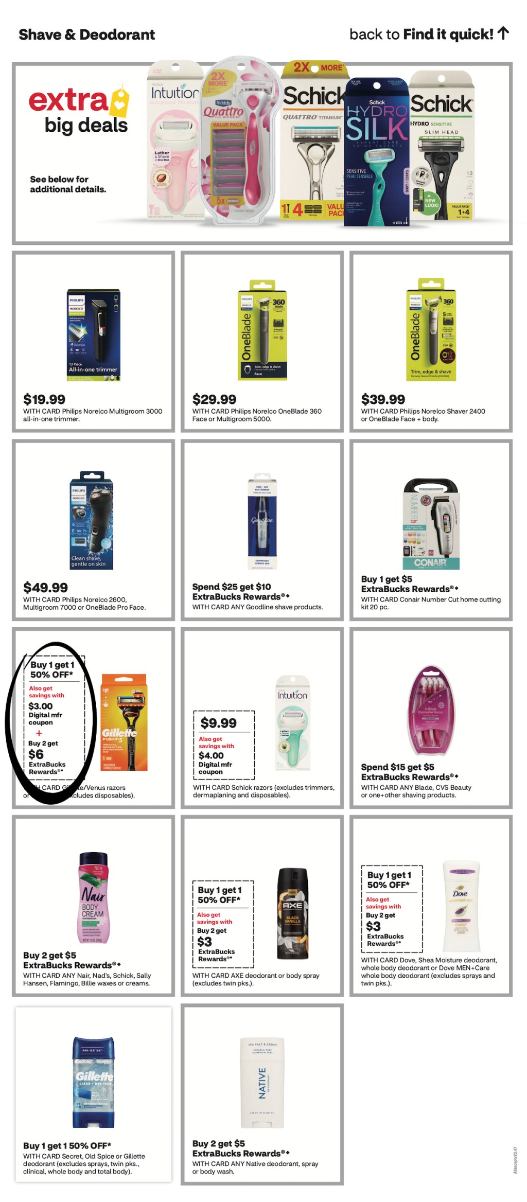 page from CVS ad