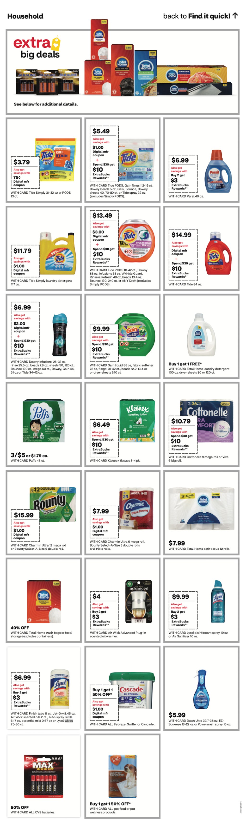 page from CVS ad