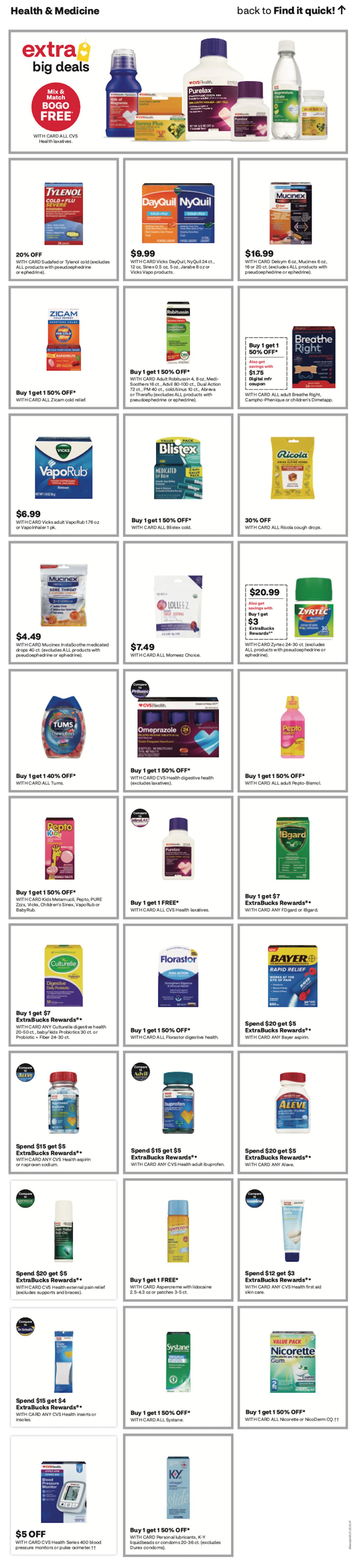 page from CVS ad