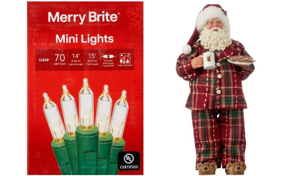 Stock images of Christmas Lights and Holiday Santa Decor from CVS