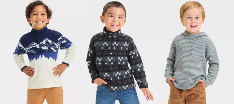 Cat & Jack toddler boys pullovers