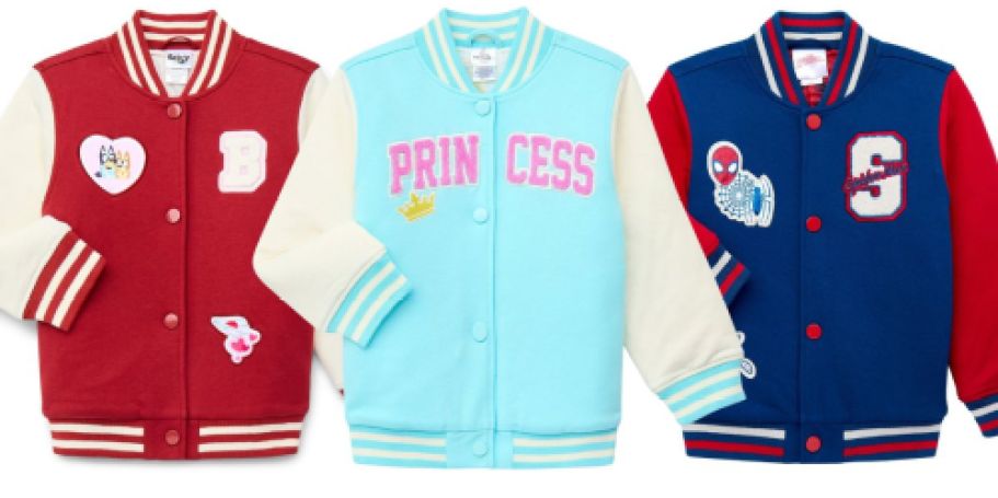 Character Toddler Varsity Jackets Just $15 on Walmart.com (Reg. $23)