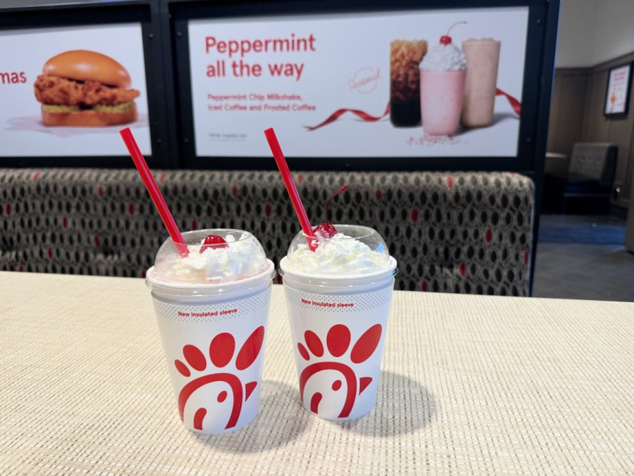 Chick-fil-A’s Peppermint Chip Milkshake is Back + Seasonal Coffee Options!