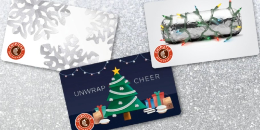 Score a $10 Chipotle Bonus Card w/ $50 eGift Card Purchase (First 15,000 Only!)