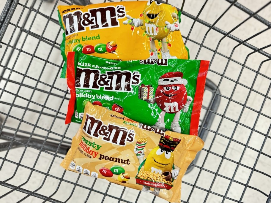 M&M's Holiday Blend 10oz Bag in Peanut, Milk Chocolate, and Toasty Peanut