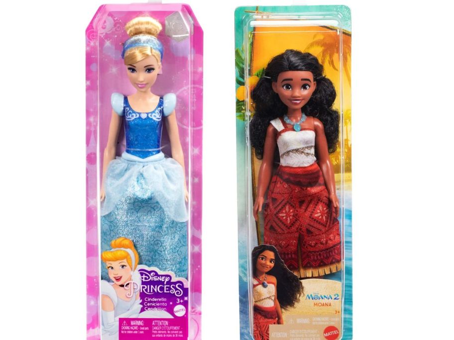 Cinderella & Moana dolls