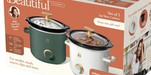 *HOT* Beautiful by Drew Barrymore Mini Slow Cooker 2-Pack Just $15 on Walmart.com