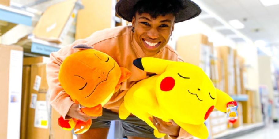 Get 50% Off Target Character Plush Pillows | Pokemon, Stitch, Hello Kitty, & More