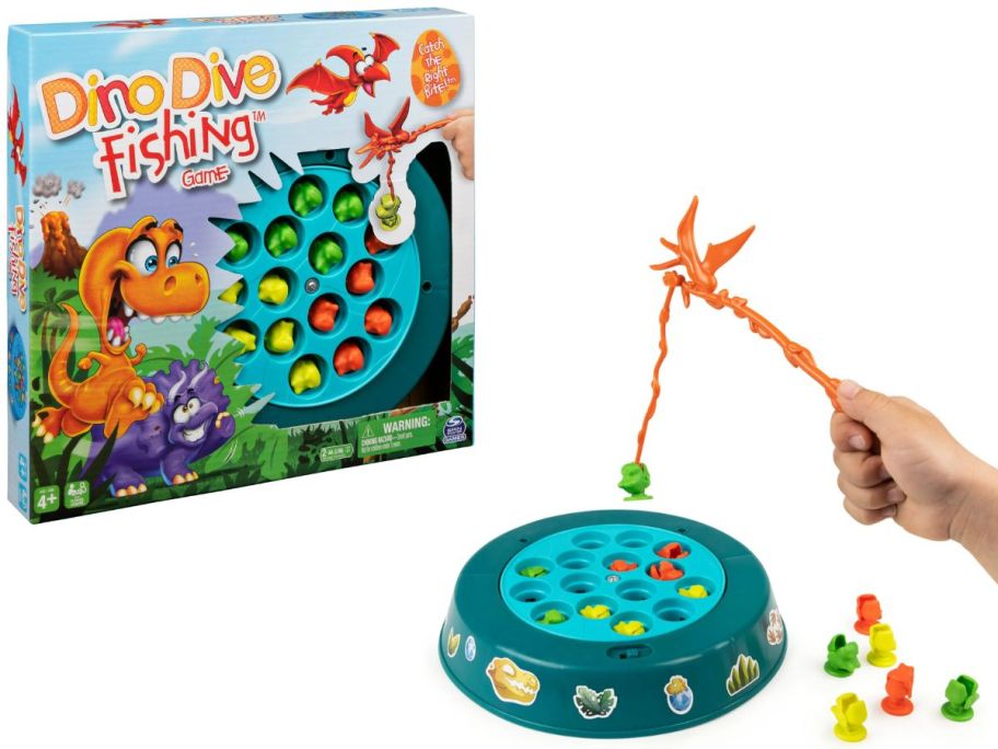 Dino Dive Fishing Game