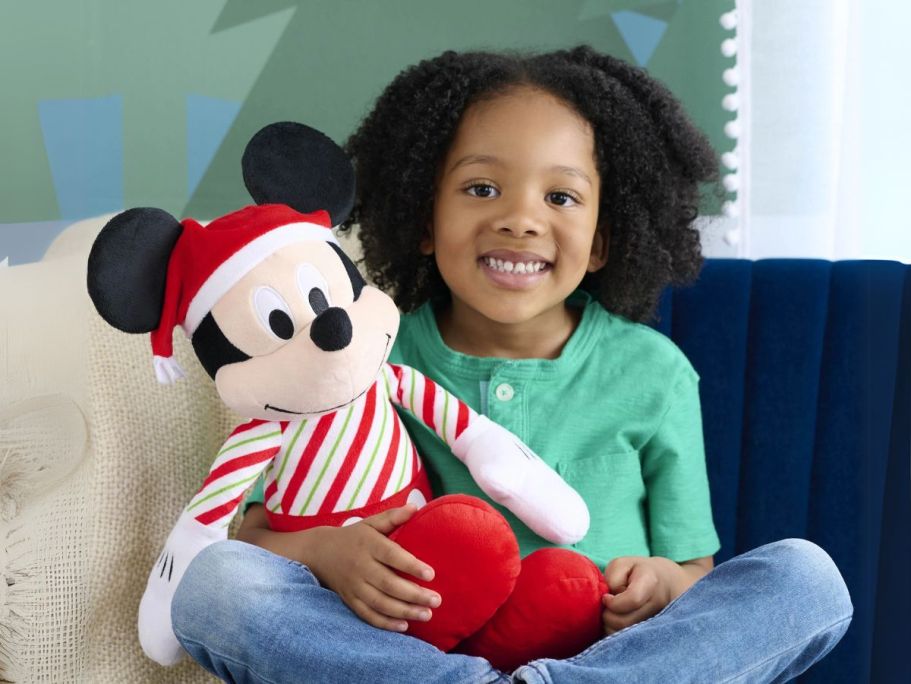 Disney Mickey & Minnie Mouse Holiday Plush UNDER $6 on Walmart.com