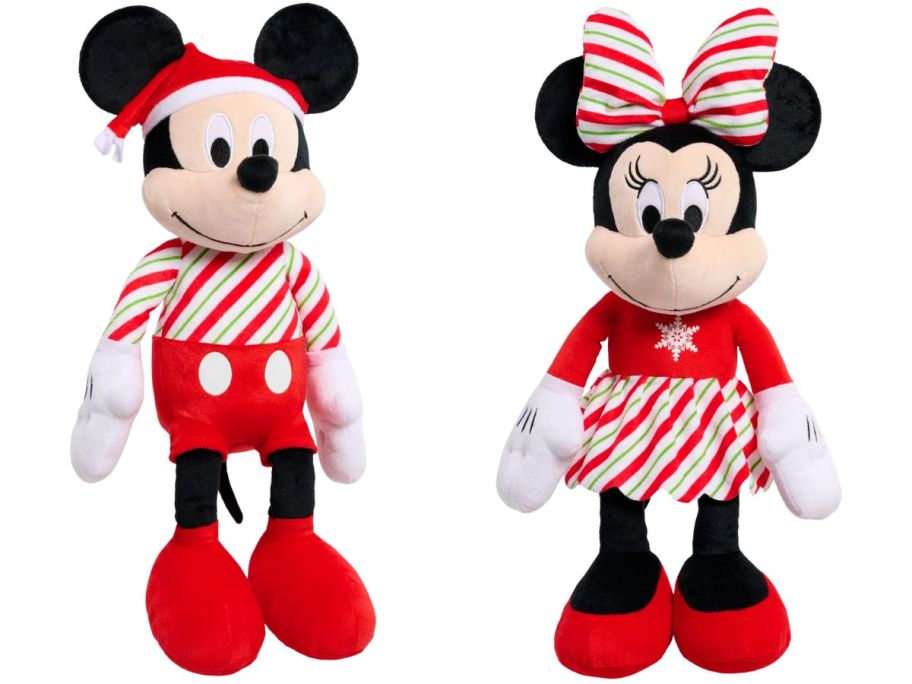 Disney Holiday Mickey and minnie Mouse Plush stock images