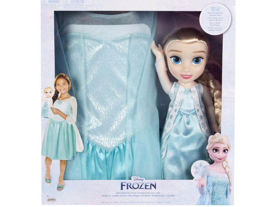 Disney's Frozen Elsa 14-inch Toddler Doll and Dress up Outfit