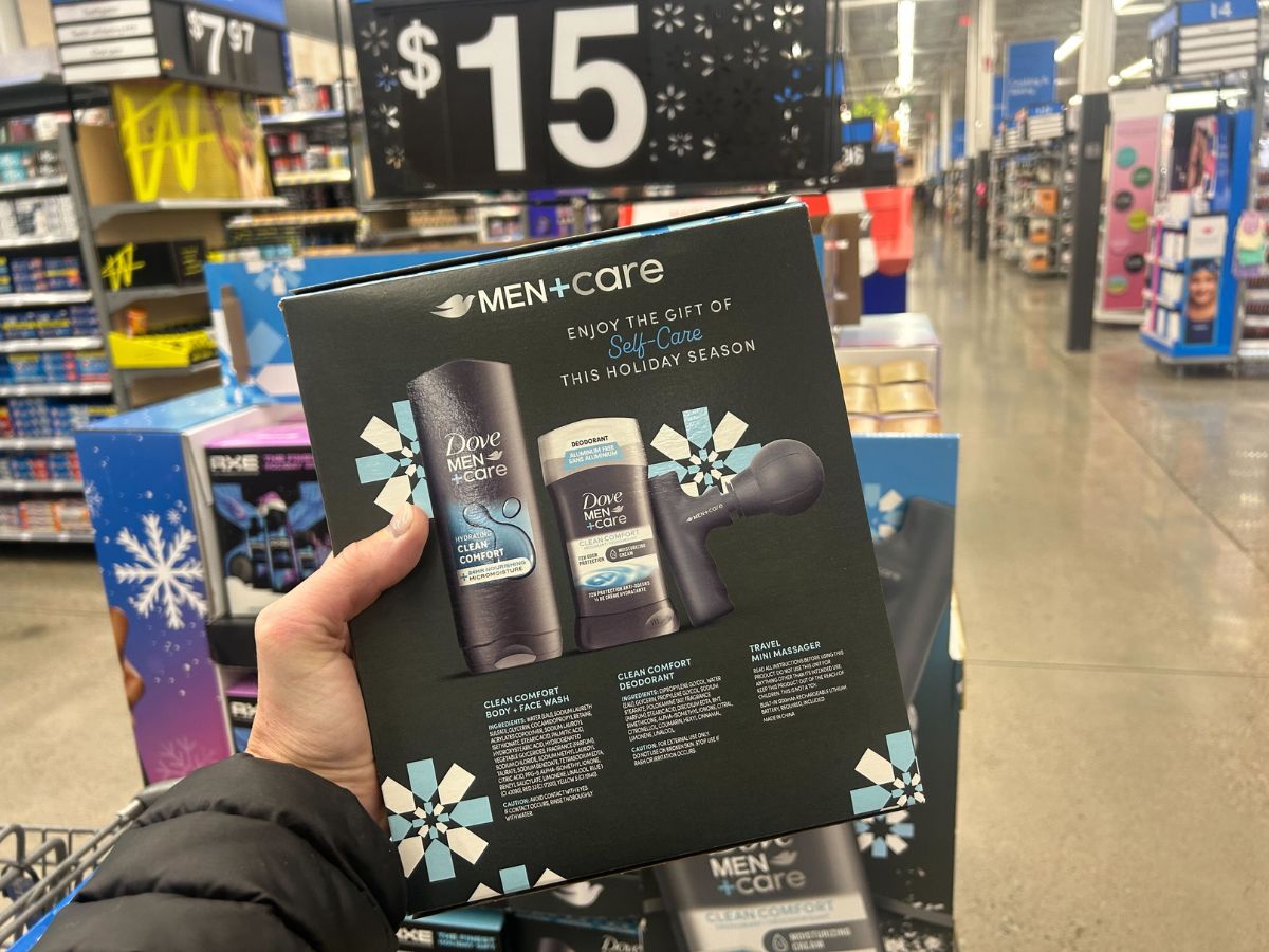 WOW! This Dove Men's Gift Set Includes a Travel Massager Tool