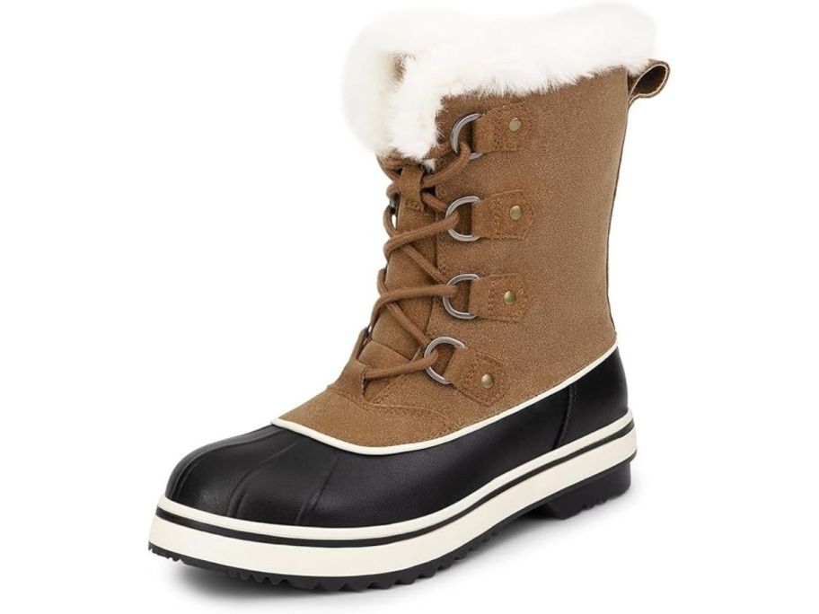 Dream Pairs Women's Winter Snow Boot stock image