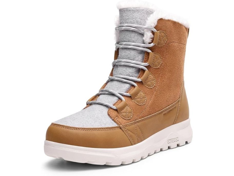 Dream Pairs Women's Winter Snow Boot stock image