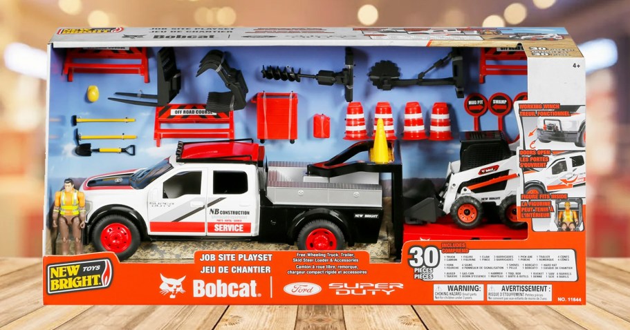 Ford Truck & Bobcat Vehicle 30-Piece Playset Only $15 on Walmart.com