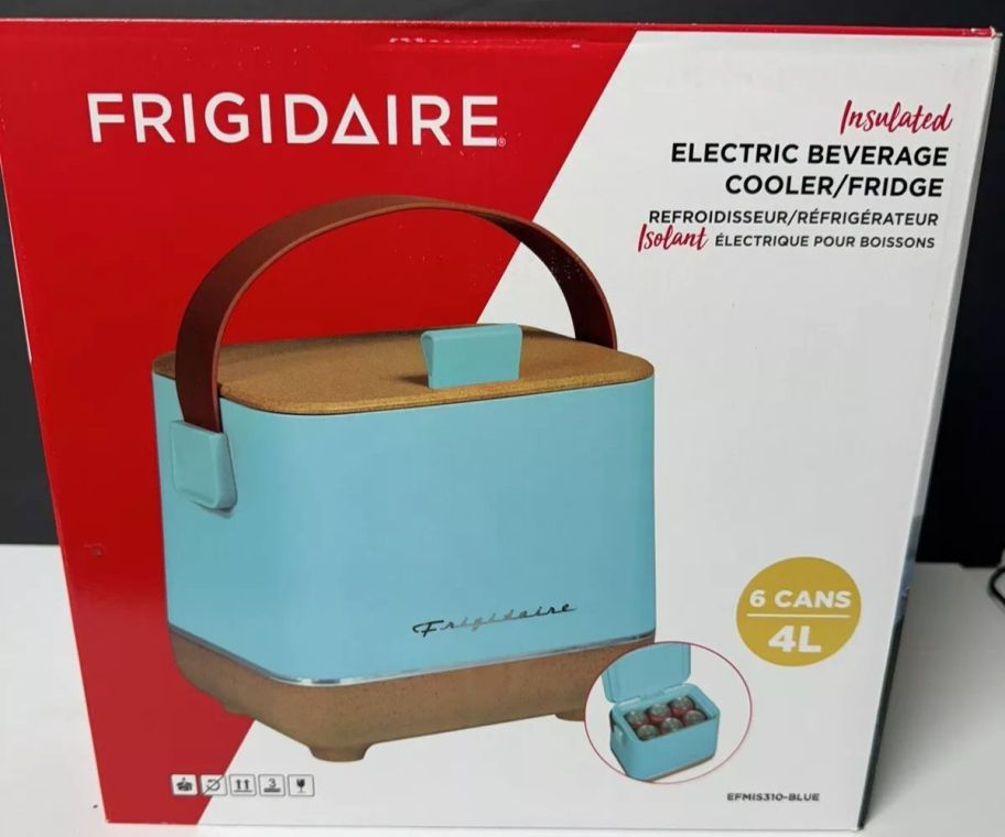 Frigidaire 6-Can Mini Personal Fridge Cooler in a box 