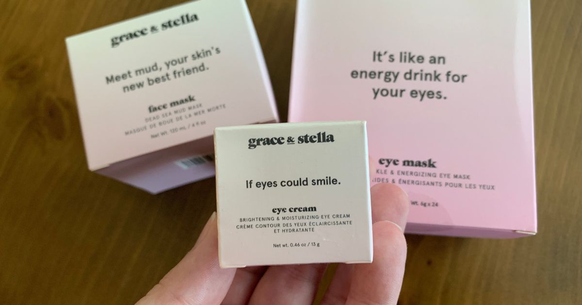 Grace & Stella Eye Cream boxes