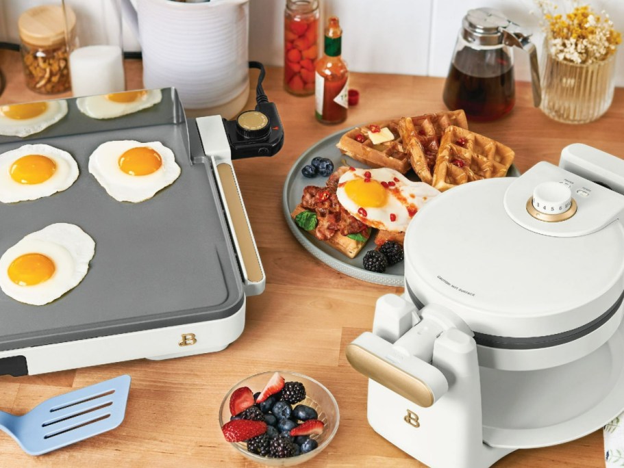 Beautiful by Drew Barrymore Griddle & Waffle Maker Set ONLY $49 Shipped on Walmart.com (Reg. $80)