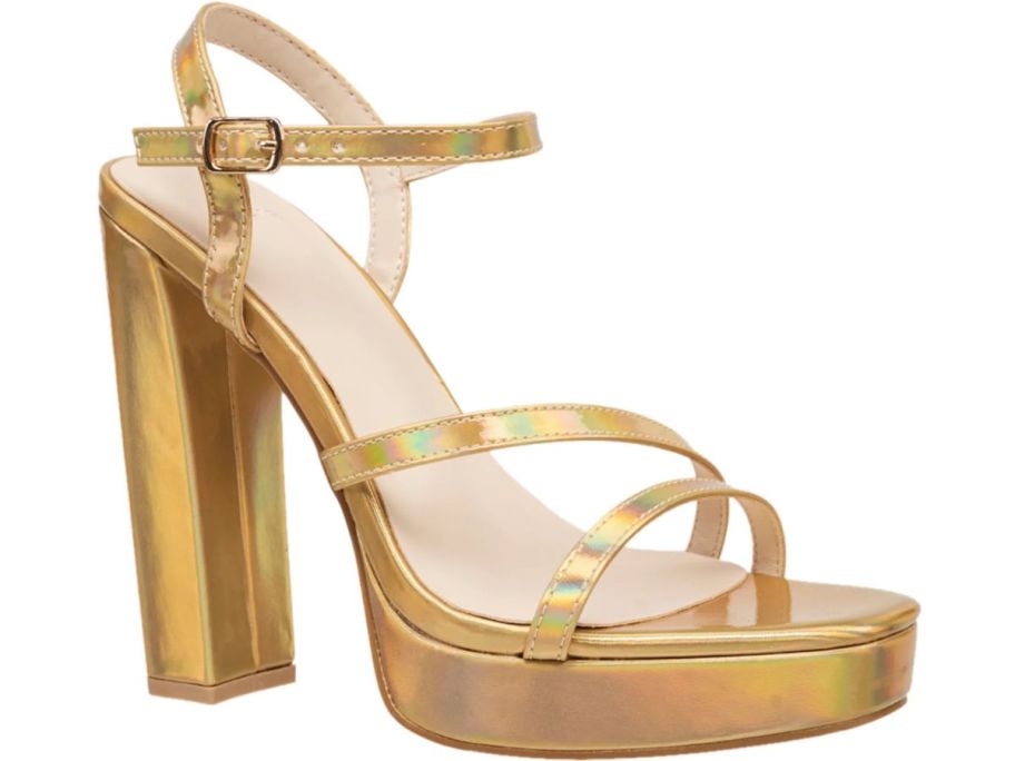 An H by Halston Sardinia Heel in gold 