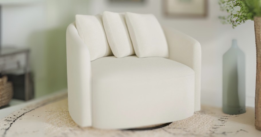 *HOT* Beautiful by Drew Barrymore Swivel Chair ONLY $198 Shipped for Walmart+ Members (Reg. $298)