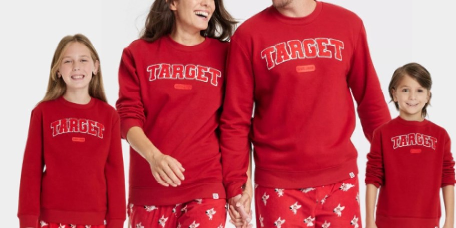 NEW Target Bullseye Matching Family Sweatshirts – Kids $10, Adults $20!