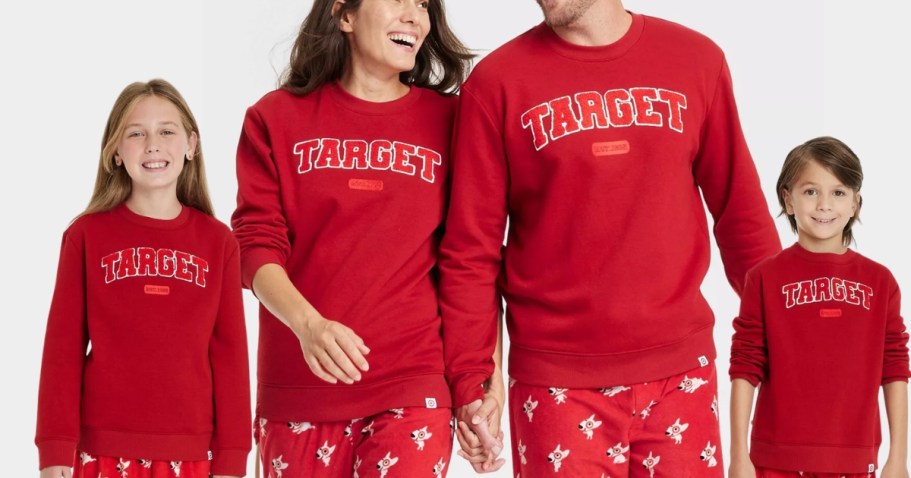 NEW Target Bullseye Apparel: Matching Family Sweatshirts from $10!