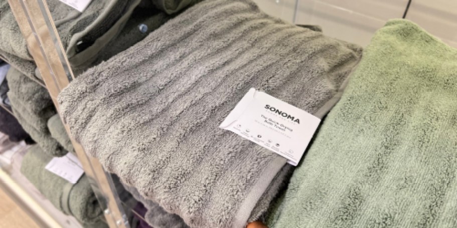 Sonoma Quick-Dry Cotton Towels Only $4.65 Each at Kohl’s (Over 99,000 Recently Sold!)