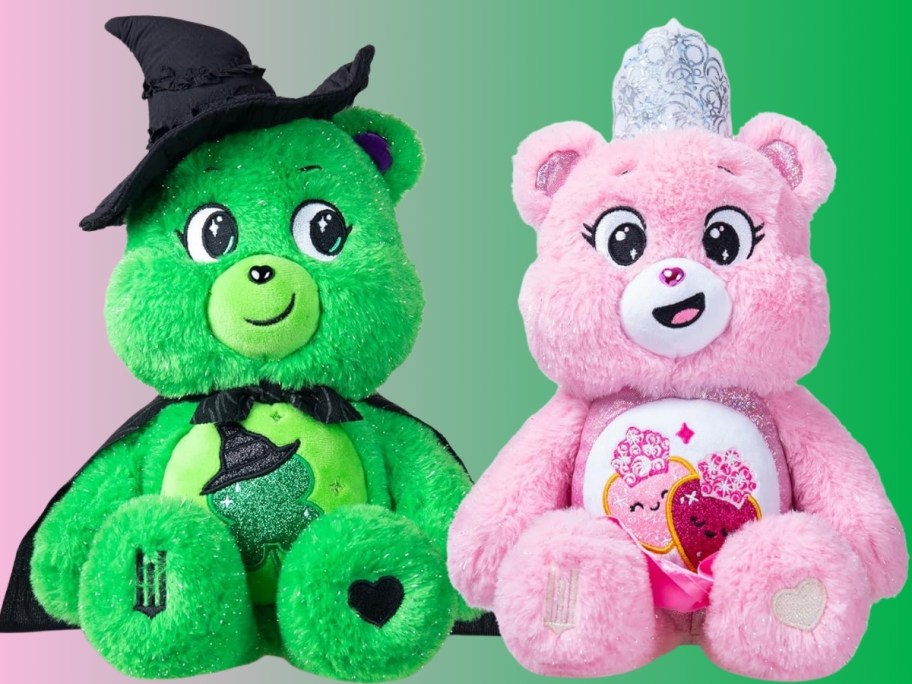 Wicked Care Bears Glinda and Elphaba set