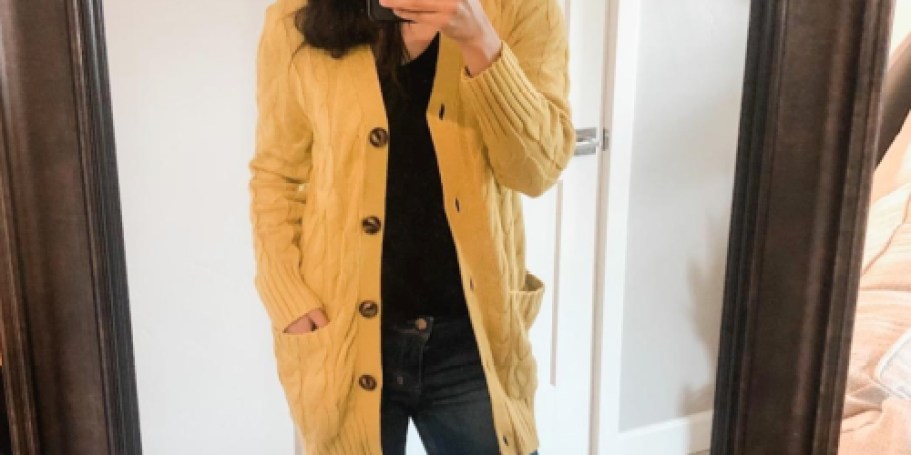 Women’s Cable Knit Cardigan Only $15.99 Shipped on Amazon + More