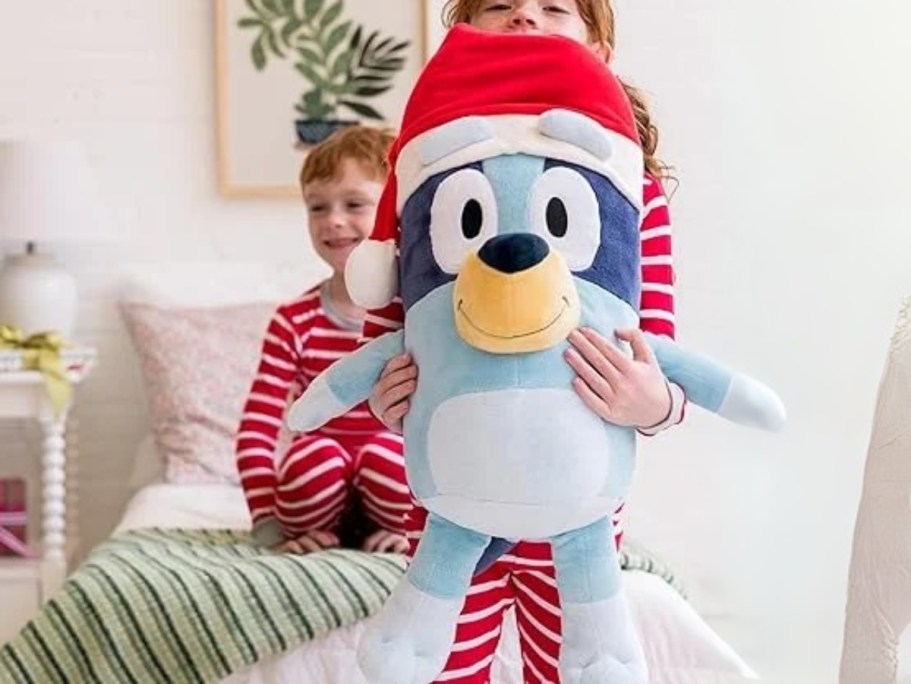 HUGE 24″ Holiday Bluey Plushes Just $25 Shipped for Walmart+ Members (May Sell Out!)