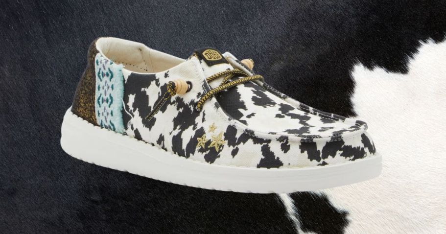 HEYDUDE Women’s Disco Cow Shoes $27.99 Shipped (Reg. $70) + More on Sale!