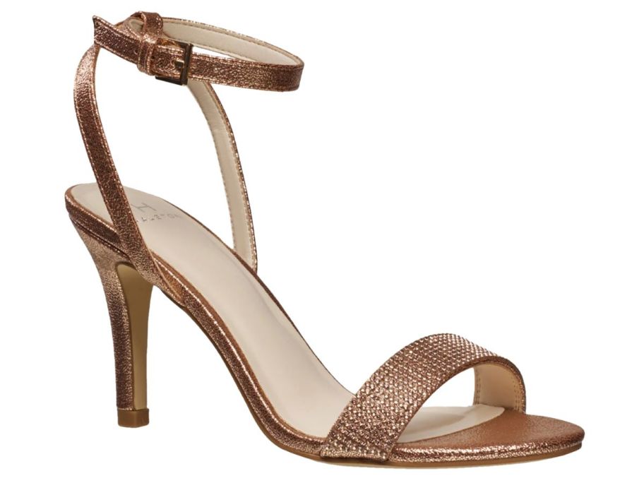 AN Halston Party Shoe in Gold 