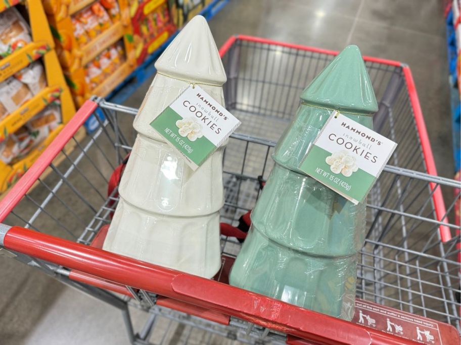 Hammond's Snowball Cookies in cart in store