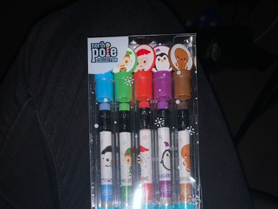 50% Off Holiday Smencils 5-Count w/ Amazon Prime | Fun Stocking Stuffer