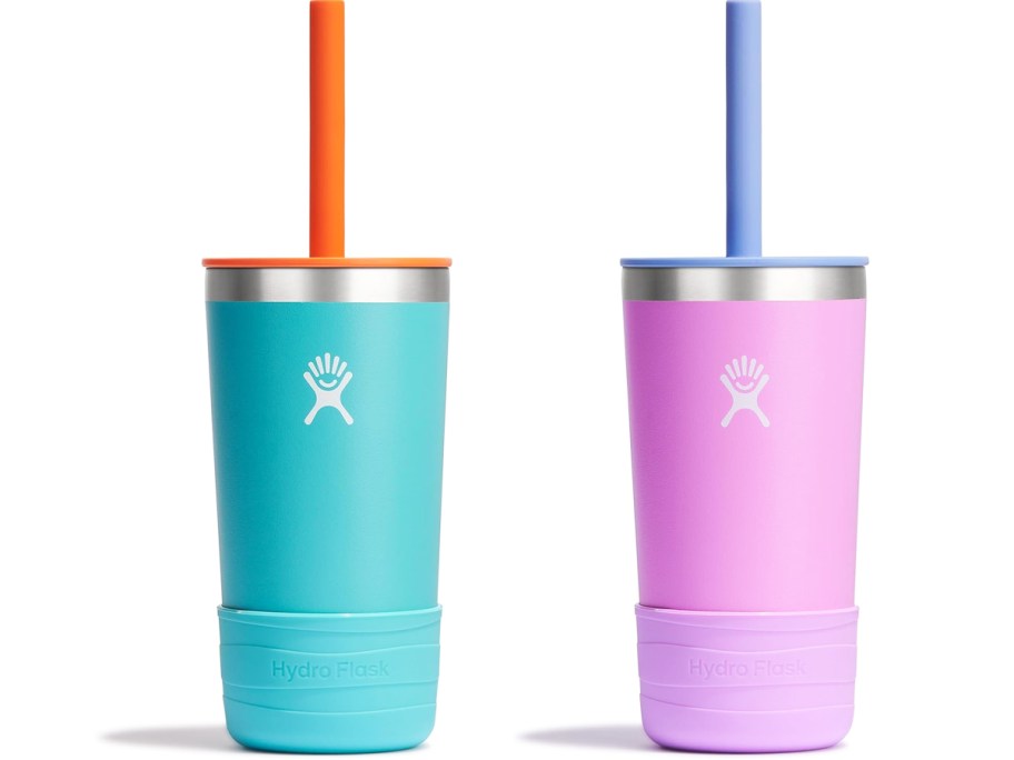 blue and pink kids tumblers