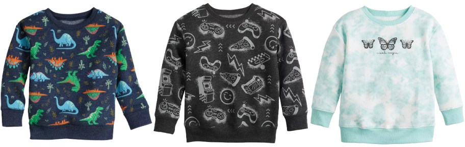 Jumping Beans Kids Fleece Crewneck Sweatshirts 