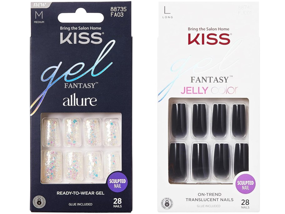 two boxes of KISS Press-On Nails