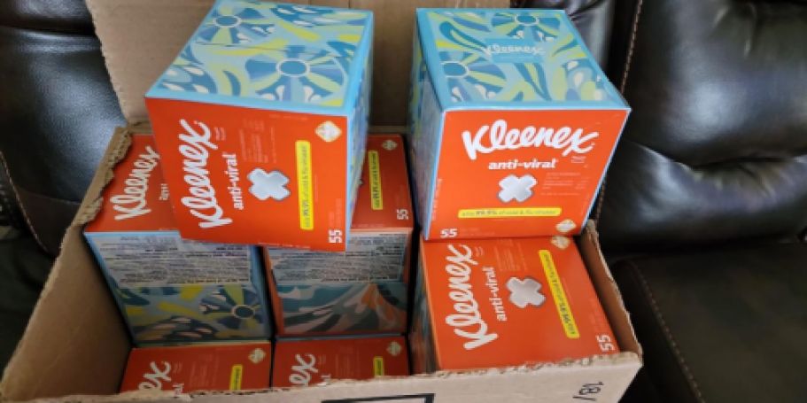 Kleenex Tissues 18-Cube Pack Only $14.90 Shipped on Amazon (Just 82¢ Each!)